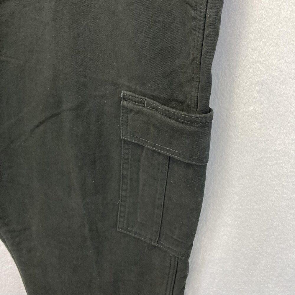 NWT Wrangler Fleece Lined Cargo Pants Mens 40x30 Black Winter Pockets 10ZM6LLBL - Picture 10 of 14
